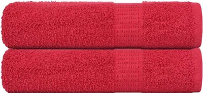 Produktbild von Handtücher FROGN 2 Stk. Rot 50x100 cm 360 g/m²