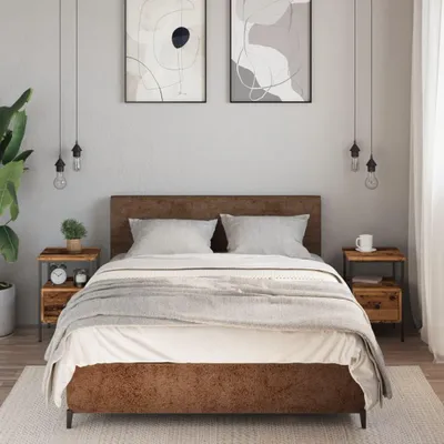 Zdjęcie produktu dla vidaXL Szafki nocne 2 szt. Wygląd drewna z odzysku 34x36x50 cm materiał drewnopochodny