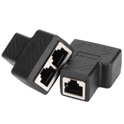 Zdjęcie produktu dla Rozdzielacz Ethernet, przełącznik Ethernet, rozdzielacz RJ45, rozdzielacz kabla Ethernet, rozdzielacz internetowy, złącze Ethernet