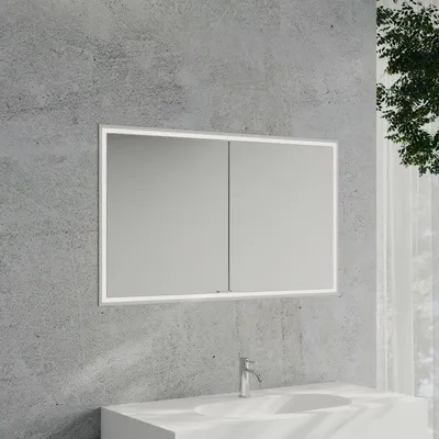 Productafbeelding van Kronenbach Cube 2.0 spiegelkast, 120 cm, inbouwmodel, met 2 deuren