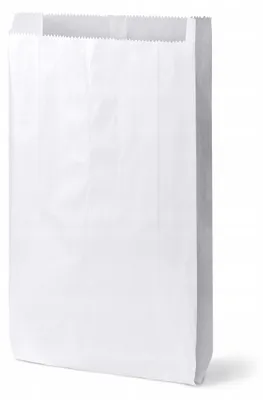 Produktbild von Allbag Papiertüte gefaltet weiß 100 Stück 15x29 cm