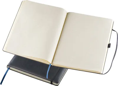 Produktbild von Notizbuch / mit Gummibandverschluss / DIN A4 / 160 Seiten / liniert