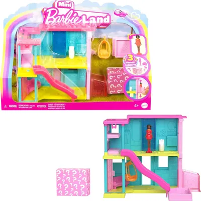 Produktbild von Barbie Mini BarbieLand Set: Mini-Traumhaus für Puppen + Mini-Puppe und Zubehör