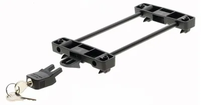 Produktbild von Racktime 17009 & 17017 Snapit Klickfix Schloss Secureit & System Adapter Snapit, schwarz, 2-teilig (1 Set)