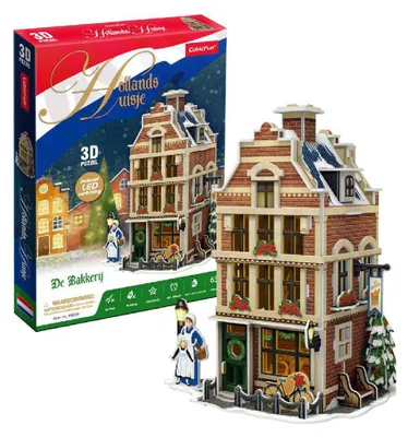 Produktbild von Cubic Fun Holländische Bäckerei – 3D-Puzzle – LED