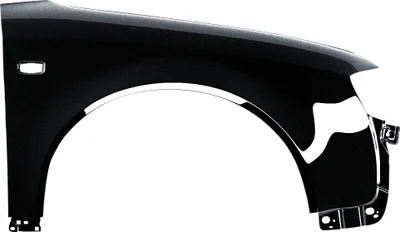 Produktbild von BLU Premium Kotflügel Passend für Audi A4 B6 LZ9W Rechts Schwarz EbonySchwarz | 2000-2004 | Vorderseite Vorne | Lackiert | Einbaufertig | Verzinkt