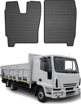 Immagine prodotto di 2002-2008 Iveco Eurocargo 160 Fußmatten Gummi Schwarz 2 tlg