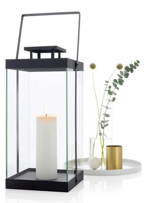 Obrázok produktu pre Blomus 4008832636882, Čierna, Priehľadná, Sklo, Oceľ, Sviečka, 200 mm, 200 mm, 470 mm