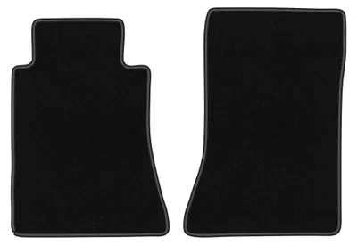 Productafbeelding van Velours voormatten voor Mercedes E W124 1984-1997 (sedan/stationwagen) – 2-delig, zwart, op maat – Wielganizator BASIC