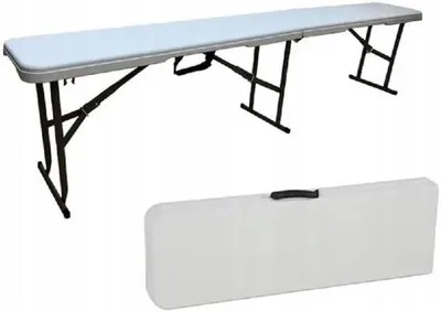 Produktbild von Famanu Klappbank für Garten und Gastronomie - Leicht und Langlebig - 180x27x43cm - Für 4 Personen