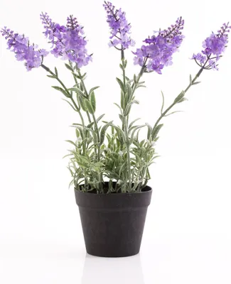Produktbild von artplants.de Künstlicher Lavendel im Topf, Hellviolett, 29cm - Kunstblume - Deko Blume