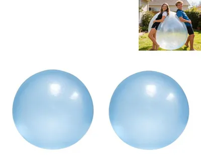 Produktbild von 2er Set riesiger aufblasbarer Ball 120 cm, Giant Bubble Bubble Ball, robustes TPR Outdoor Spielzeug für Party, Strand & Erwachsene Spaß