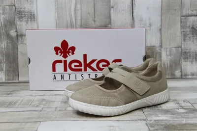 Produktbild von Rieker Damen Ballerina beige mit Klettverschluss 36