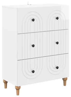 Obrázek produktu pro Skříň se zásuvkami Bílá s vysokým leskem 66 x 34,5 x 90 cm