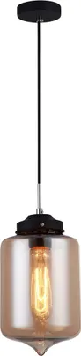 Zdjęcie produktu dla Lampa wisząca Tube czarno-herbaciany 1xE27x60W szkło wym:128x17x17cm IP20 Italux