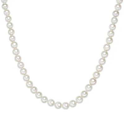 Produktbild von Valero Pearls Perlen-Kette Sterling Silber Süßwasser-Zuchtperle 00340316