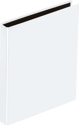 Produktbild von Ringbuch A5 20mm 2 Ringe weiß Packung mit 12 Stück