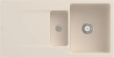 Produktbild von Villeroy & Boch Keramikspüle 33371FFU, Siluet 60 R flat Flächenbündige Spüle - inkl.