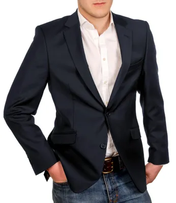 Produktbild von Weis - Lanificio Tessuti Italia - Fashion Fit - Herren Baukasten Sakko in verschiedenen Farben, Marco F (229062/141300), Farbe:Blau(10), Größe:25