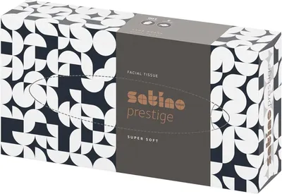 Produktbild von satino by wepa Kosmetiktücher Prestige 2-lagig hochweiß 100 Blatt