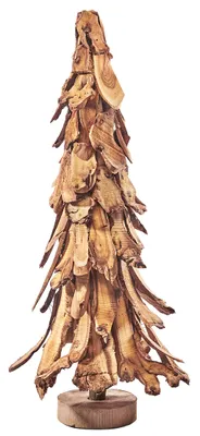 Produktbild von Kobolo Dekoobjekt Tannenbaum MORUS - Maulbeerbaum Holz Braun 36x90 cm | Deko-Tannenbaum Weihnachtsbaum Weihnachten Dekoration