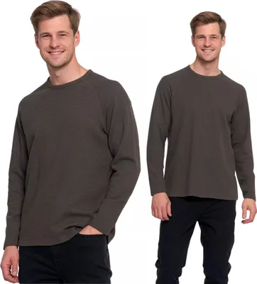Imagen del producto de Moraj | Camiseta de manga larga - Estilo minimalista - Cómoda - Para hombre - Ideal para el día a día