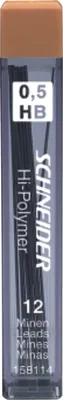 Produktbild von Feinminen Hi-Polymer 0,5 HB Packung mit 12 Stück