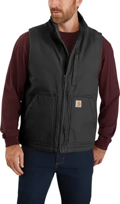 Produktbild von Carhartt Weste washed duck lined neck vest Schwarz XXL