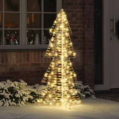 Zdjęcie produktu dla vidaXL Choinka ze 160 diodami LED Ciepła biel 150 cm PET