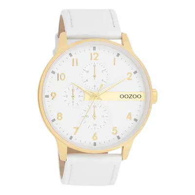 Produktbild von Oozoo Armbanduhr weiß Metall Timepieces Herren Analog-Quarzuhr UOC11305