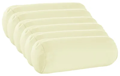 Produktbild von vidaXL Kissenbezug 6 pcs HEERLEN Creme Ø 15 x 40 cm Polyester