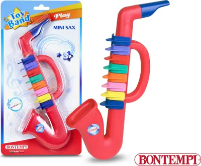 Productafbeelding van Bontempi Mini Sax, Muziekinstrument - speelgoed, Saxofoon, Geschikt voor kinderen vanaf 3 jaar, Meerdere kleuren