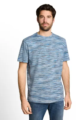 Produktbild von Piqué T-Shirt in Melange-Optik