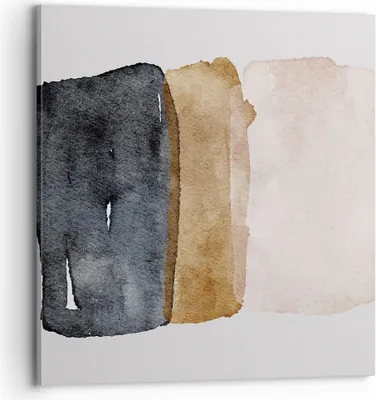 Produktbild von Bild auf Leinwand - Leinwandbild - Einteilig - Abstraktion die Farben Aquarell - 70x70cm - Wand Bild - Wanddeko - Wandbilder - Leinwanddruck - Bilder - Wanddekoration - Leinwand bilder - AC70x70-4947