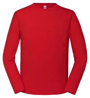 Produktbild von Fruit of the Loom - "Iconic 195 Premium" T-Shirt für Herren Langärmlig FK3196 (XS) (Rot)