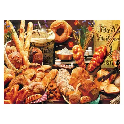 Productafbeelding van Eurographics Puzzel: Broodtafel - 1000 stukjes, kartonnen puzzel
