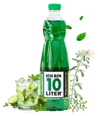 Produktbild von ICH BIN 10 LITER Waldmeister Sirup 1 x 0,7l Waldmeistersirup