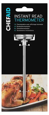 Analoge Vleesthermometer, Edelstahlsonde, 0-240 °C, für Fleisch & Grill