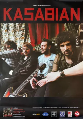 Image de KASABIAN - En Concert 2010 - AFFICHE / POSTER - 70x100cm
