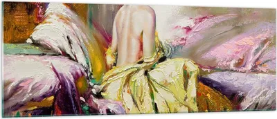Produktbild von Bilder auf glas - Frau Modell - 140x50cm - Glasbilder - Wandbilder - Bilder - Kunstdruck - zum Aufhängen bereit - Wanddekoration aus Glas - Glas Bilder - Wandbild auf Glas - Einteilig - GAB140x50-3524