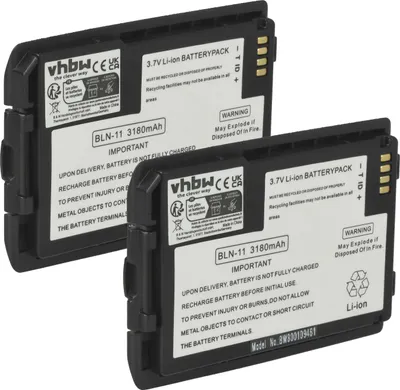 Produktbild von vhbw 2x Akku kompatibel mit EADS Tetra Cassidian TH1N, P8GR Funkgerät, Walkie Talkie (3180 mAh, 3,7 V, Li-Ion)