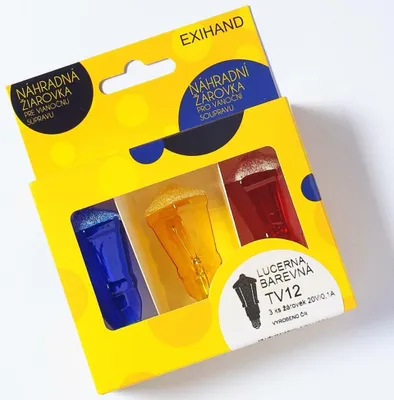 Imagen del producto de Embalaje blíster con 3 bombillas, color lámpara, 20 V/0,1 A