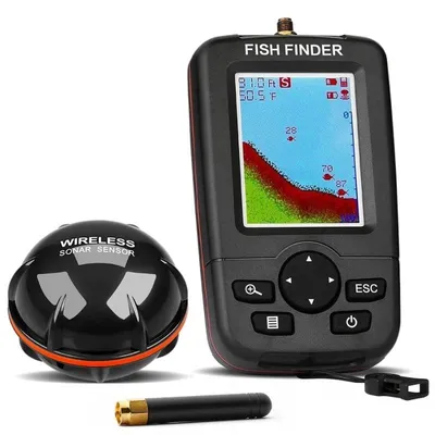 Obrázok produktu pre Bezdrôtový sonar iUni XJ-01 s vyhľadávačom rýb, 2,8" farebný LCD displej, 90° senzor, hĺbka 36 m, komunikačná vzdialenosť až 100 m, 125 kHz