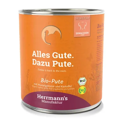 Immagine prodotto di Herrmanns Dog AdultPute, Steckrübe, Kartoffeln & Fenchel 800gx6