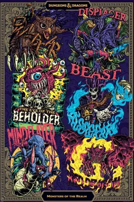 Produktbild von Poster Dungeons & Dragons Monsters of the Realm 61x91.5cm