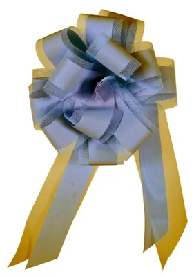 Produktbild von Roth Ziehschleife mit Tüll, hellblau, Ø 19cm, 10er Box