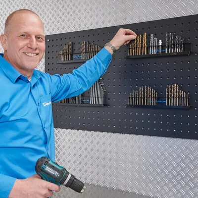Produktbild von Bohrer-Halter für Lochwand - 2 Stück