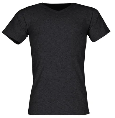 Produktbild von Fruit of the Loom Valueweight V-Neck T Farbe: dunkelgrau meliert Größe: L