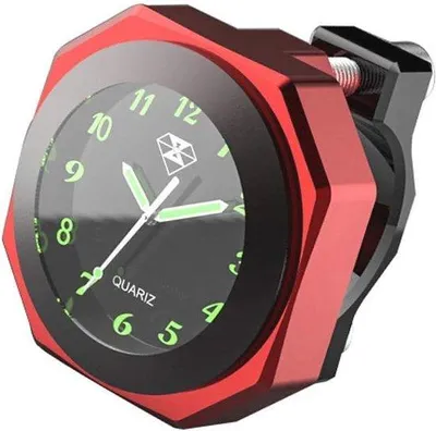 Produktbild von Famanu Stoppuhr Wasserfest - Universelle Lenkeruhr für 7/8" und 1" Lenker, Rot