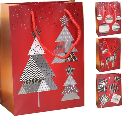 Produktbild von Geschenktüte L 31x40x12 cm Weihnachten